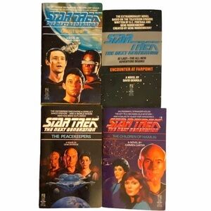 Lot of 4 Star Trek The Next Generation paperbacks